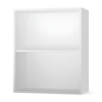 НОВА  Корпус шкафа настенного 2-х дверного 600 / Белый