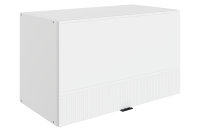 БАРИСТА Шкаф навесной L600 H360 (1 дв. гл. гориз.) (белый/милк матовый)