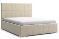 Кровать Пассаж (04) 1600*2000+Рама для кровати 1600*2000 (без косынок) с подъемным механизмом /Glory 110 беж
