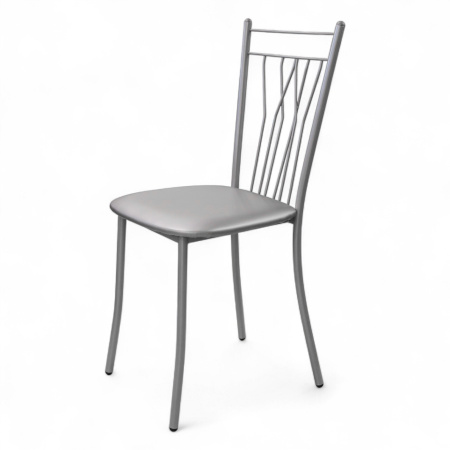 Стул ОНЕГА Лайт, металлик, винил №23 серебро