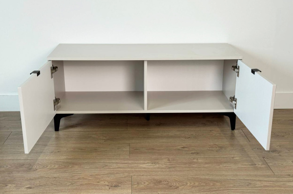 Тумба Рич кашемир/фрапучино матовый/черный