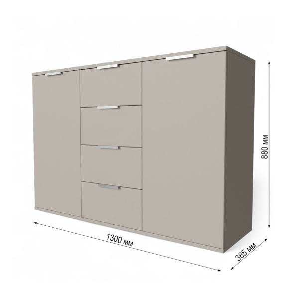 Сен-Дени Комод 1300 Кашемир/МДФ Дуб Латте