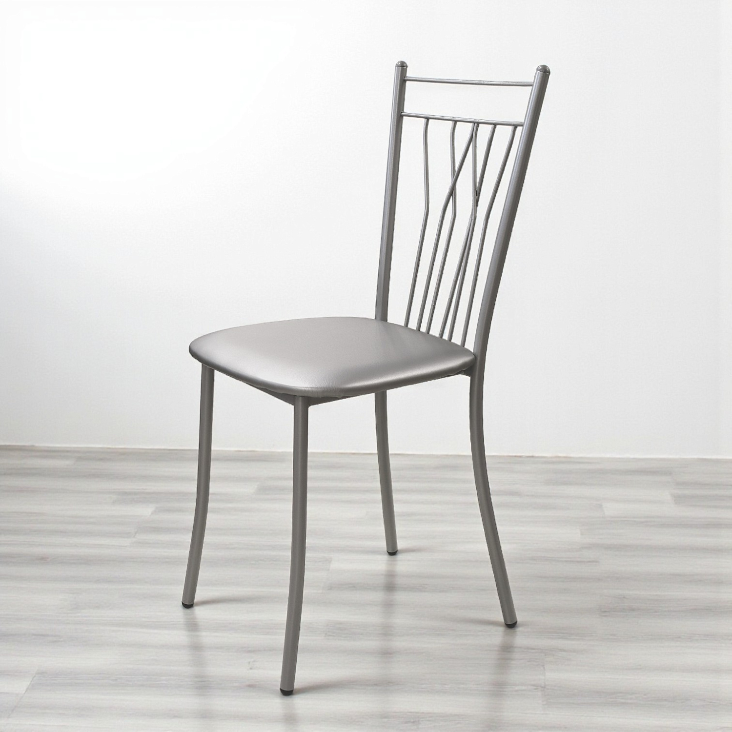 Стул ОНЕГА Лайт, металлик, винил №23 серебро