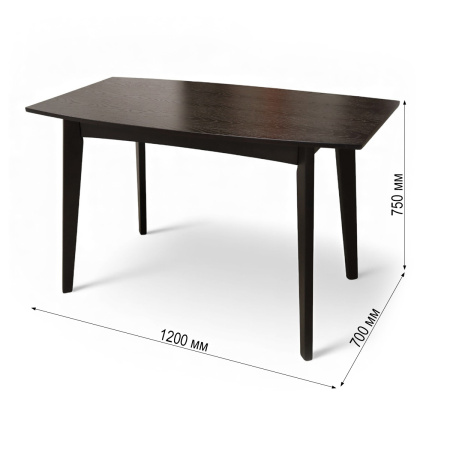 Стол Мэри нераздвижн, 120*70*75,/темный орех