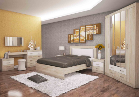 Ника Н18 Зеркало лам.белый/дуб сонома