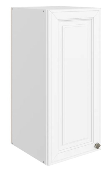 22.06  "Мишель" Шкаф навесной L300 H720 (1 дв. гл.) (эмаль) (белый/белый) 