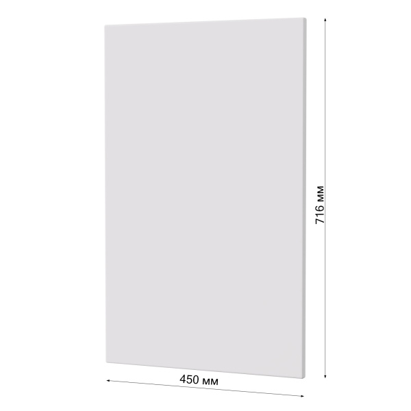 Фасад БЕЛЫЙ МАТОВЫЙ 450 для посудомоечной машины