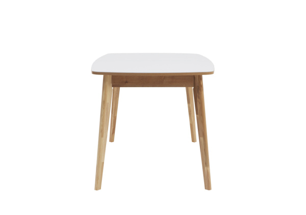 Стол Солярис-2 В 1250(550)840  OptiWhite/морилка