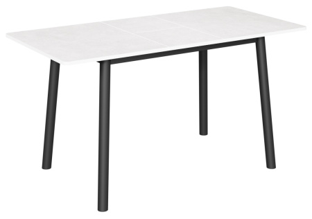 Стол Портофино-мини-L 950*650(+32) черный/ белый