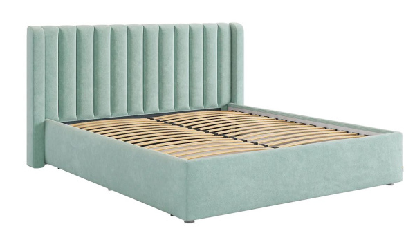 Ева Кровать 1600*2000 с основанием/Мята велюр