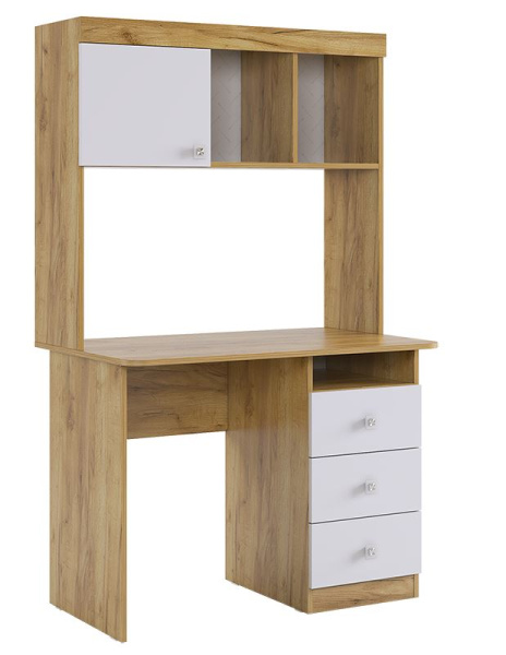 Форсаж Стол (дуб крафт золотой/ белый)без принта