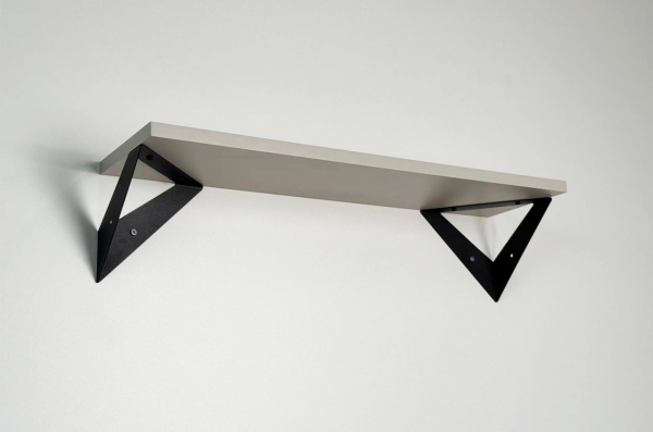 Полка навесная Рич кашемир/черный