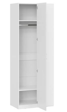 Стелла Шкаф угловой Белый холст/Белый жемчуг