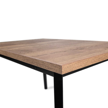 Стол Галактика 1400(500)*850  Галифакс табак/ черный