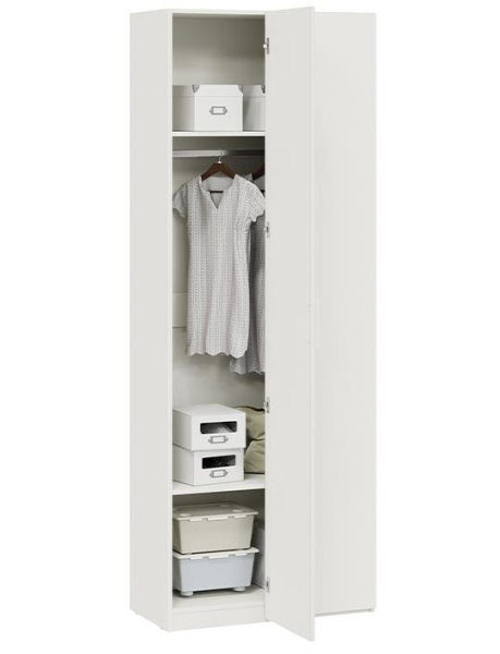 Стелла Шкаф угловой 402.23 Исп.2/Белый холст/Белый жемчуг