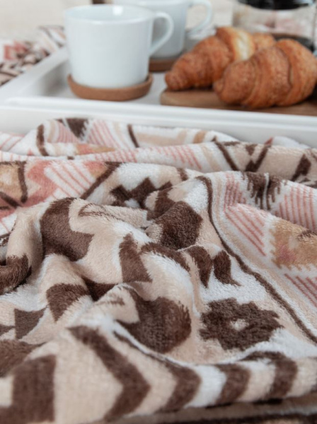 Плед Texrepublic фл печатный скрутка 2 сп,180*200,74678