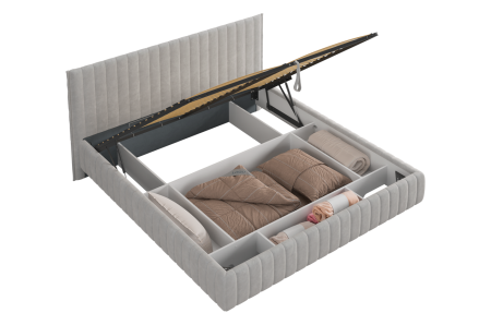 Кровать Твикс с подъемным механизмом  180х200 см (галька (велюр)