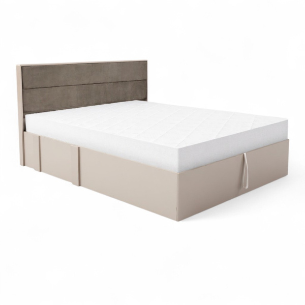 Сен-Дени Кровать 1600*2000 + основание с ПМ Кашемир/МДФ Дуб Латте