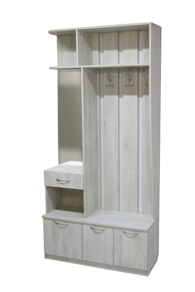 Прихожая БН-196 веш с зерк 1000*410*2100 (Сосна Лофт)