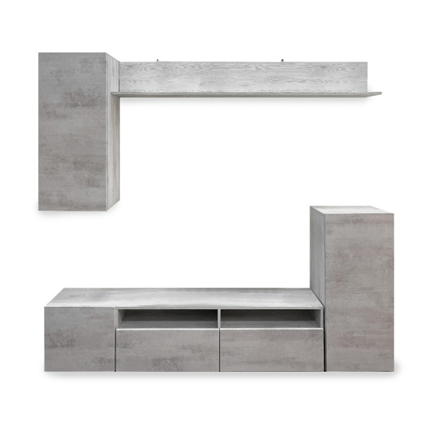 Стенка для гостиной Анже Сосна лофт/камень светлый