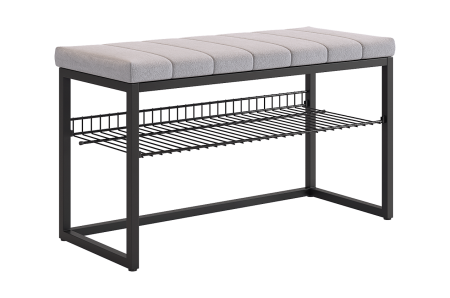 Обувница Классная-2 (черный муар/оникс(велюр))