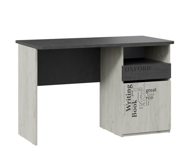 Письменный стол Оксфорд-2 Матера / Дуб крафт белый с рисунком