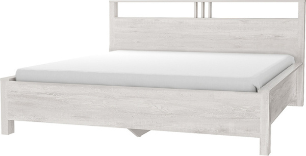 Solana Amberg 308 Кровать Люкс 1400*2000 + 3.1 Осн. МЕТАЛЛ Бетон Пайн светлый